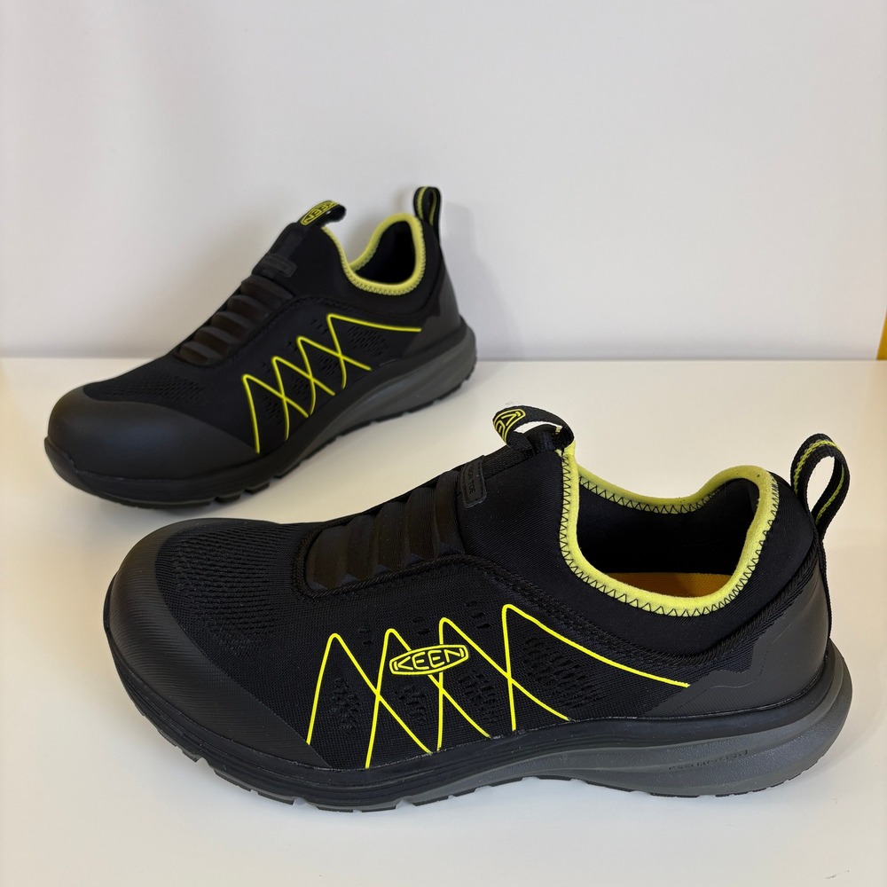 KEEN Mens Vista Energy Carbon Toe Work Sneaker Shoes Size 11 Black Safety EH
